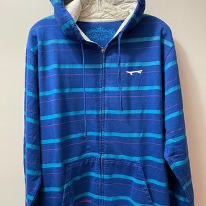 West 49 -  Men Hoodie Jacket Sky Blue Striped